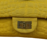 Chanel Crocodile Quilted Jersey Flap Shoulder Bag 2006