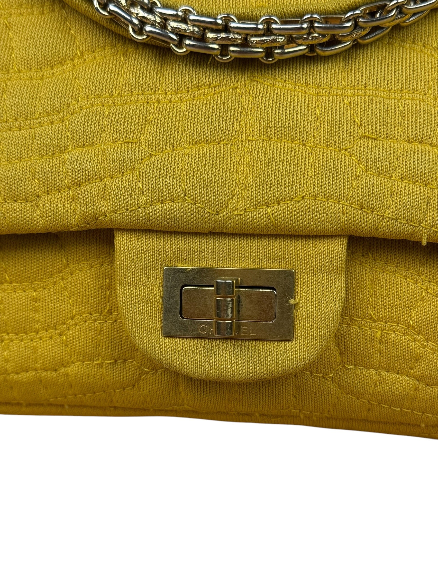 Chanel Crocodile Quilted Jersey Flap Shoulder Bag 2006