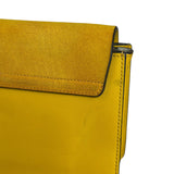 Chloé Suede/Calfskin Yellow Faye Shoulder Bag