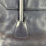 Prada Vintage Muted Blue Leather Glace 2Way Handbag