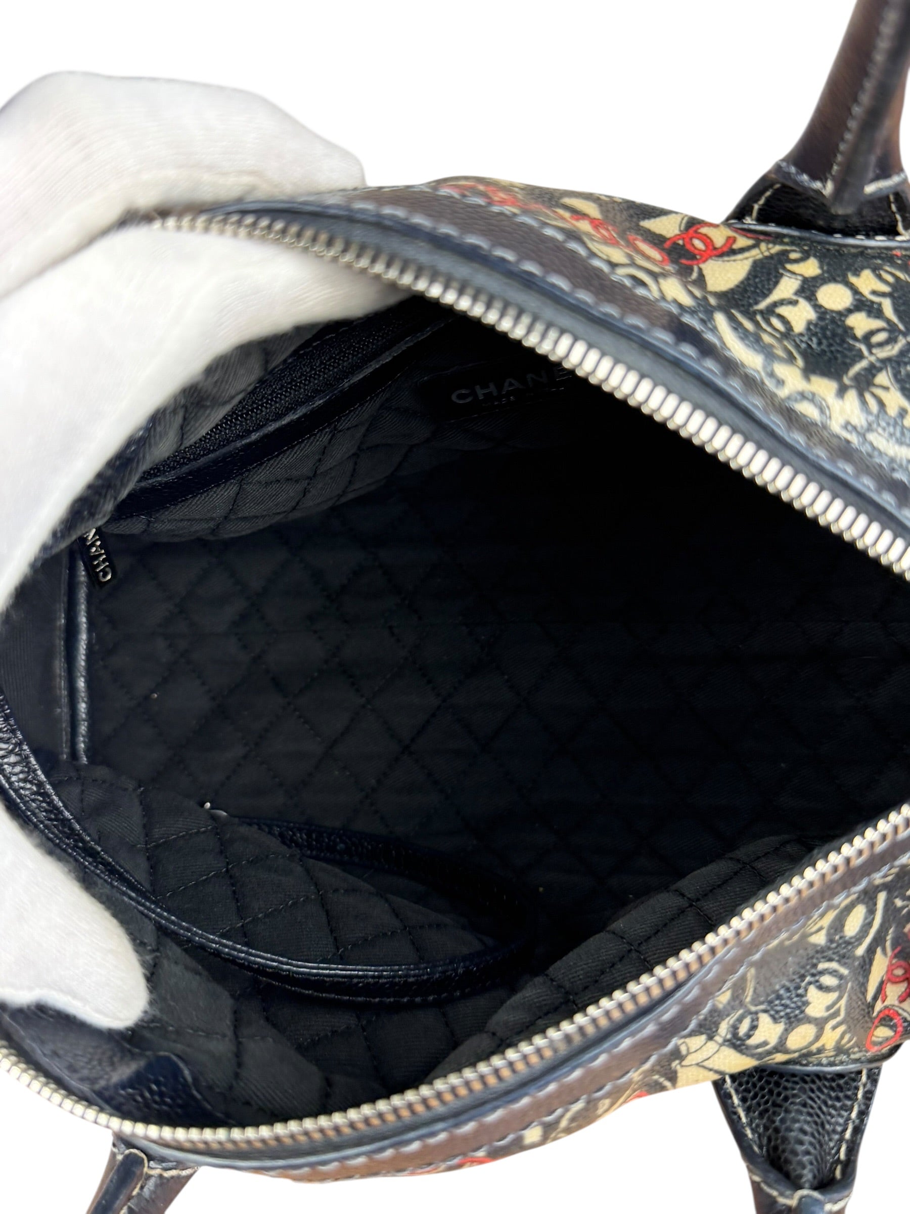 Chanel Vintage Coco Optic Bowler Bag 2006