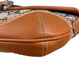 Coach Leather Trim Crystal Signature Jacquard Soho Pochette