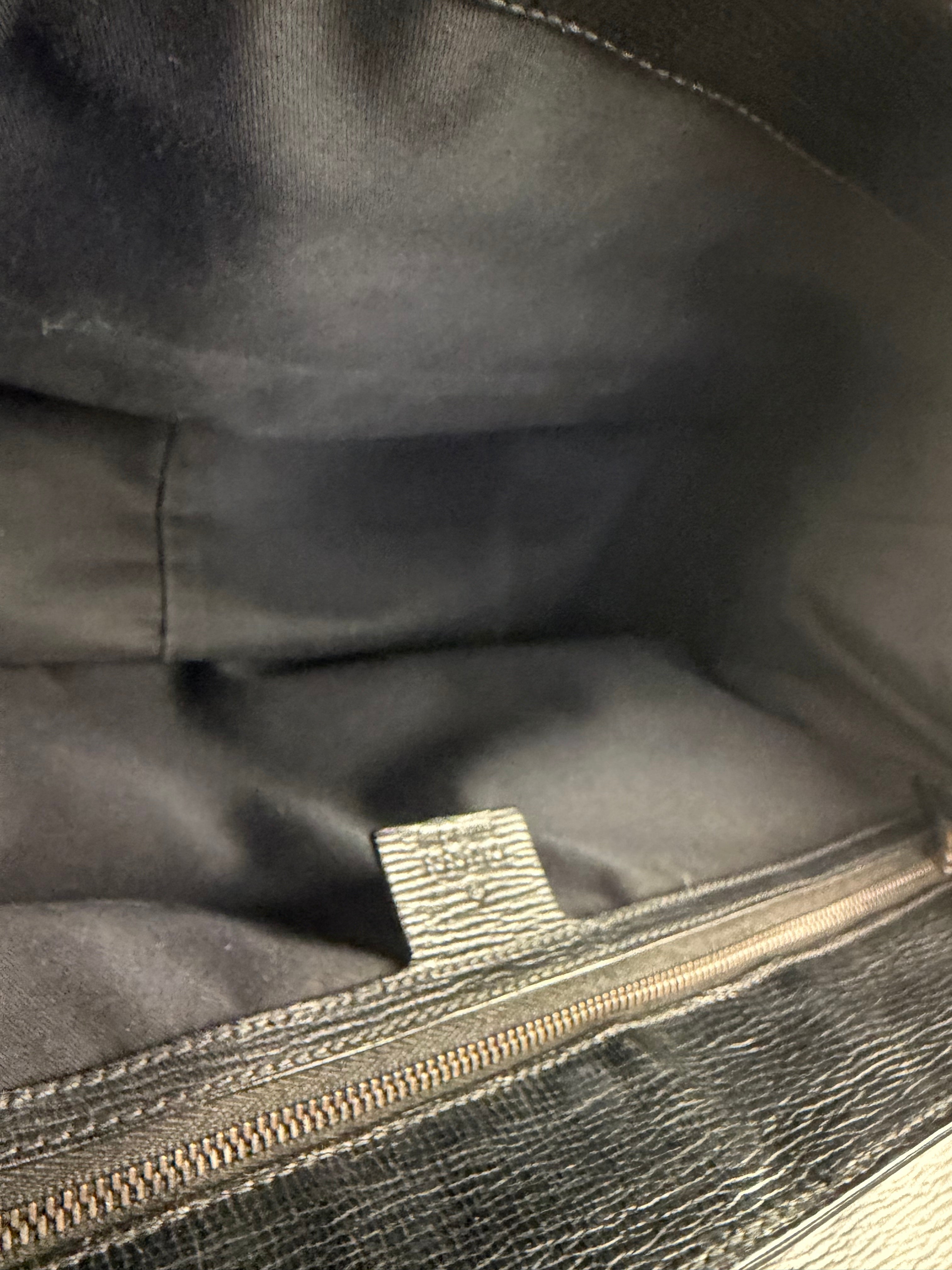 Gucci Vintage Black Horsebit Flap Bag