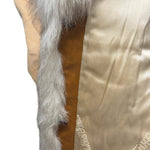 Motomachi Yamaoka Leather Trim Fox Fur Coat