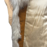 Motomachi Yamaoka Leather Trim Fox Fur Coat