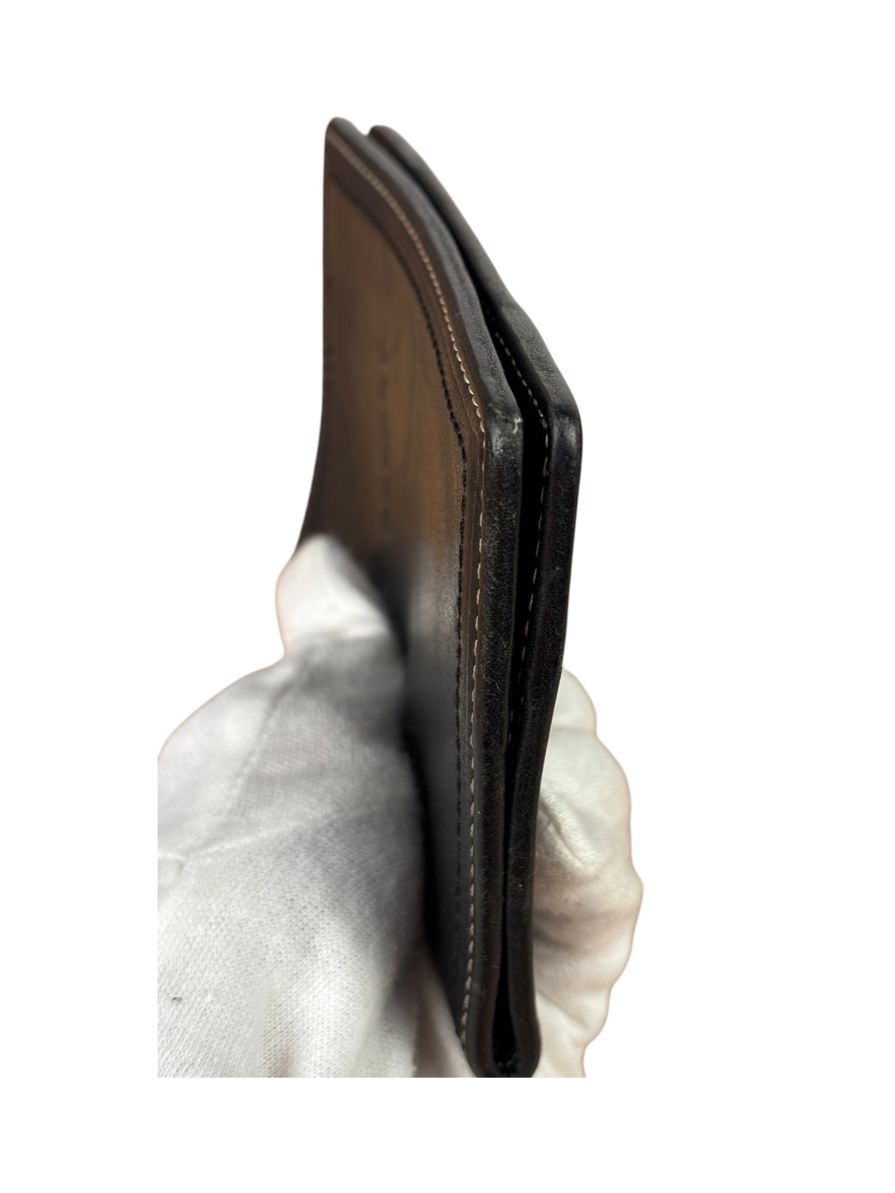 Coach Black Leather Passport Cover