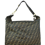 Fendi Vintage Zucca Canvas Collapsible Shoulder Bag