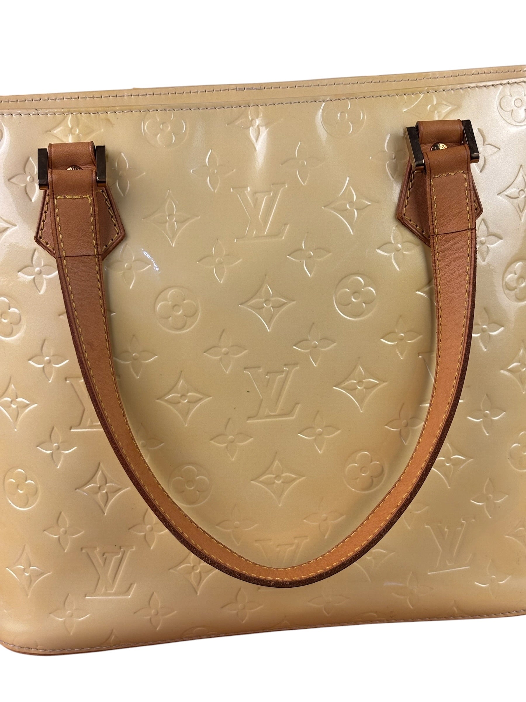 Louis Vuitton Yellow Vernis Houston Tote MM