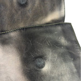 Chanel Vintage Metallic Bronze Lambskin Logo Messenger Bag 1997