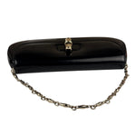 Gucci Black Leather Bamboo Night Small Clutch/Pochette