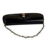 Gucci Black Leather Bamboo Night Small Clutch/Pochette