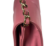 Chanel Pink Lambskin Mademoiselle Flap Wallet On Chain 2018