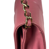 Chanel Pink Lambskin Mademoiselle Flap Wallet On Chain 2018