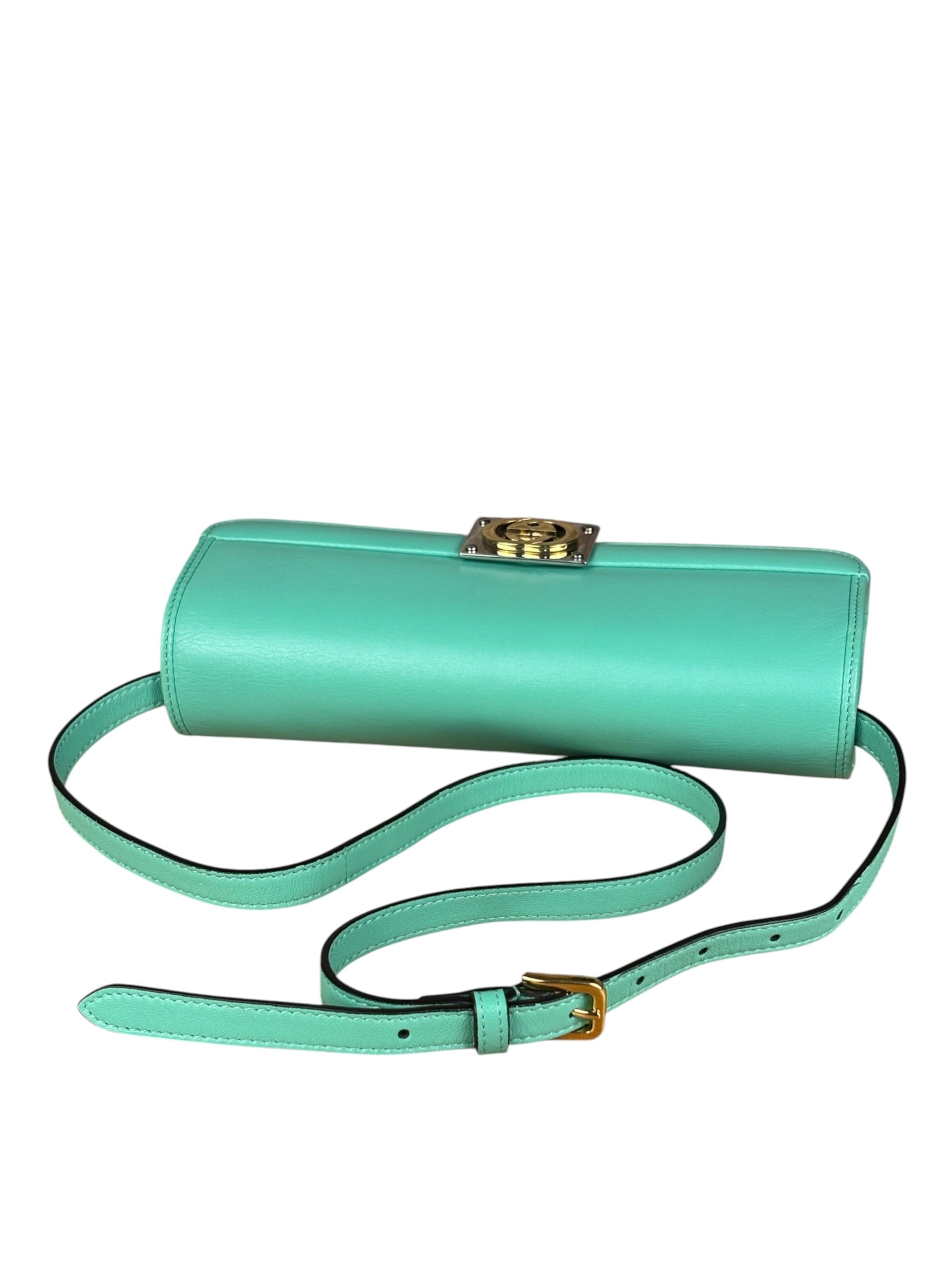 Gucci GG Green Matisse Leather Flap Shoulder Bag