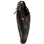 Coach Brown Leather Ranch Floral Crossbody Bag