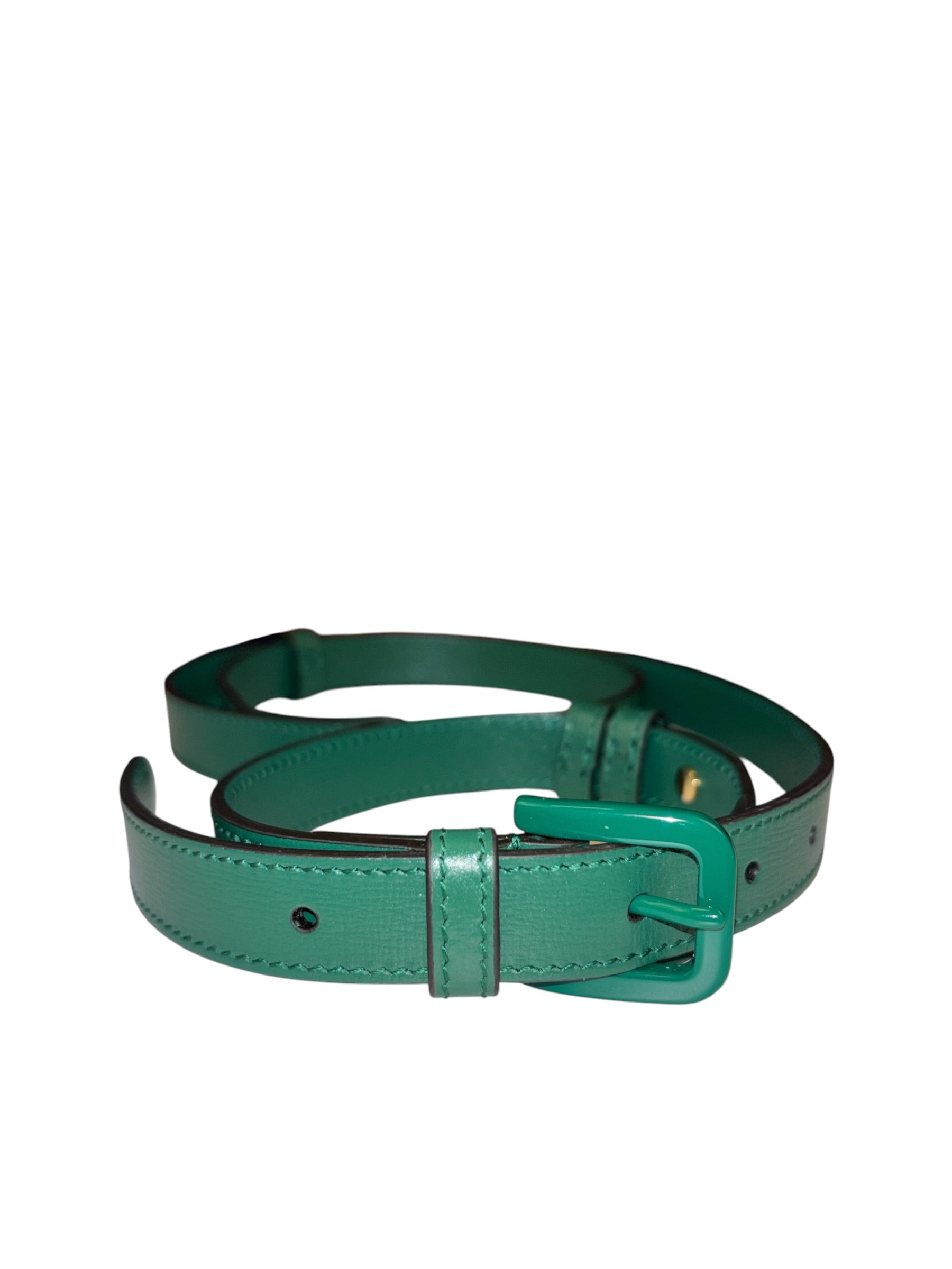 Gucci Green Leather Horsebit Shoulder Bag