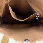 UGG x Telfar Brown Suede Medium Chestnut Shopper Tote