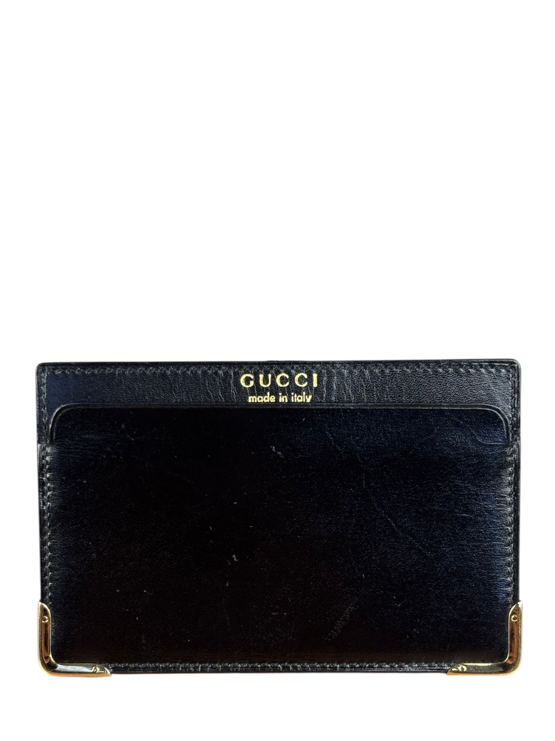 Gucci Black Leather Card Holder