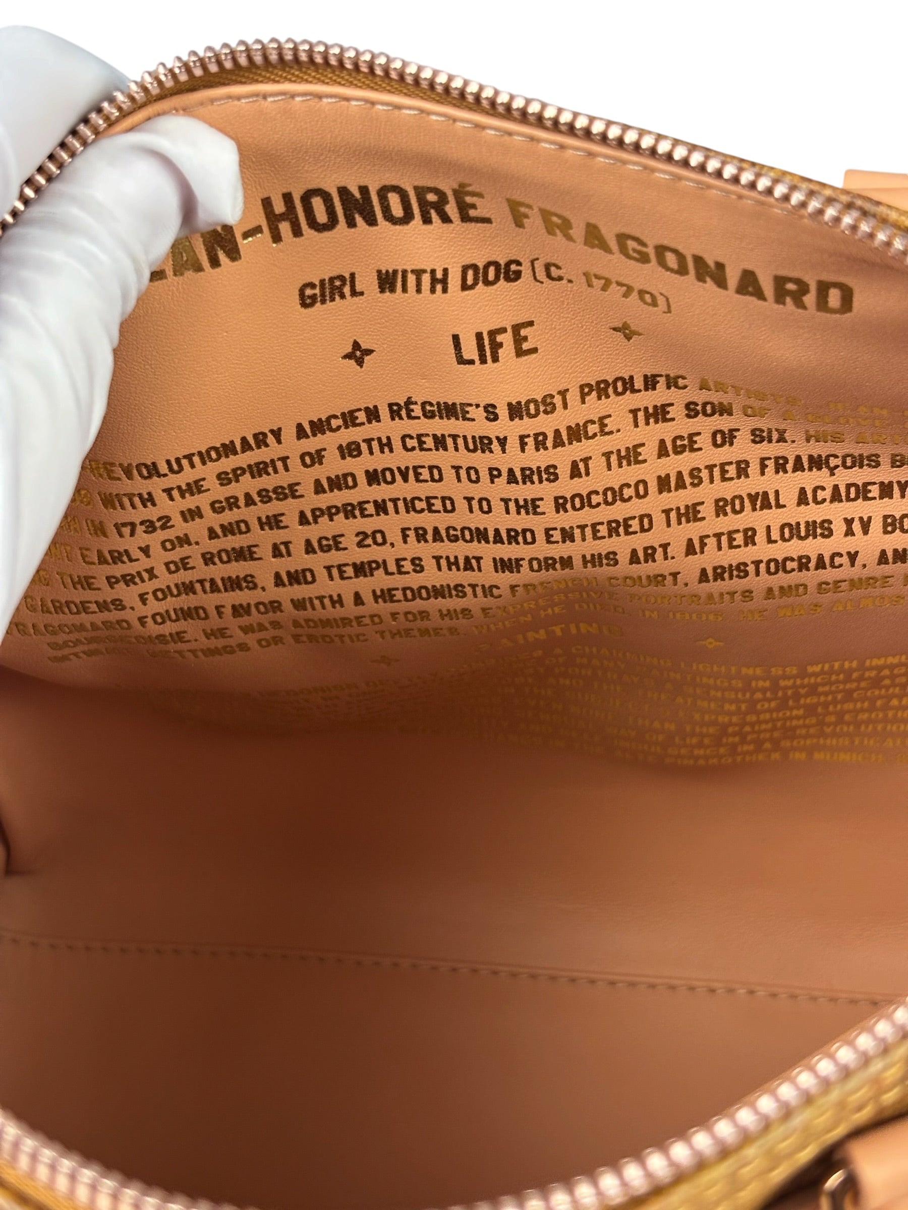 Louis Vuitton x Jeff Koons Master Faronard Peach Speedy 30