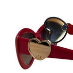 Chanel Vintage Red Heart Sunglasses