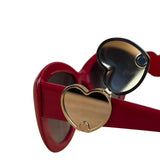 Chanel Vintage Red Heart Sunglasses