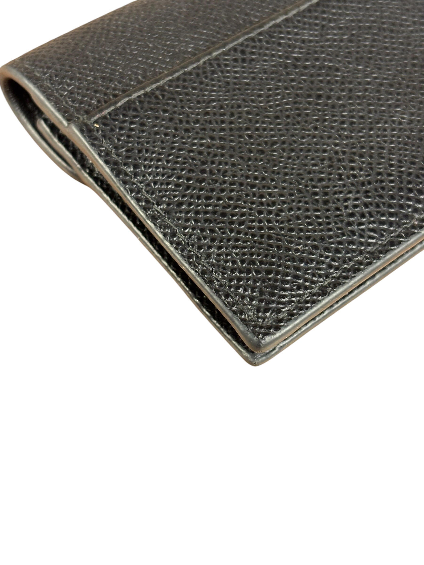 Christian Dior Black Bloom Flap Card Holder
