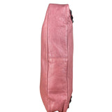 Balenciaga Rose Burbon Leather Large Premier Clutch Bag