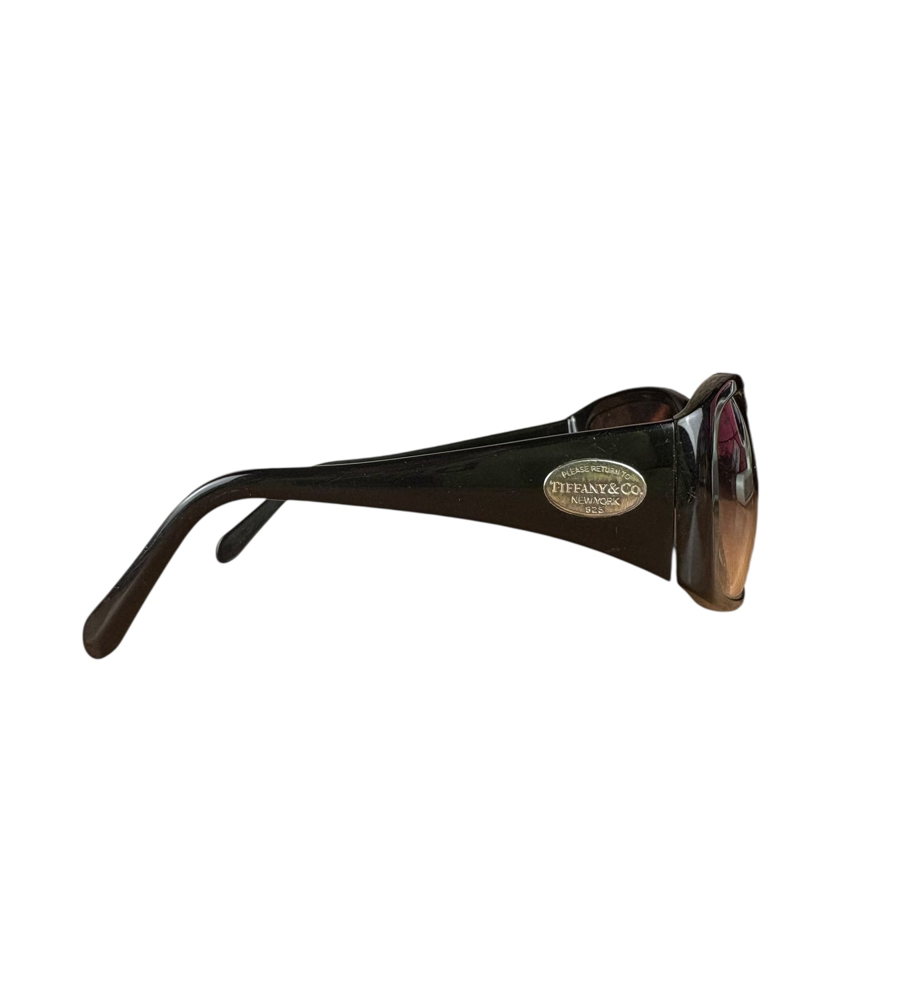 Tiffany & Co Black Silver Logo Sunglasses