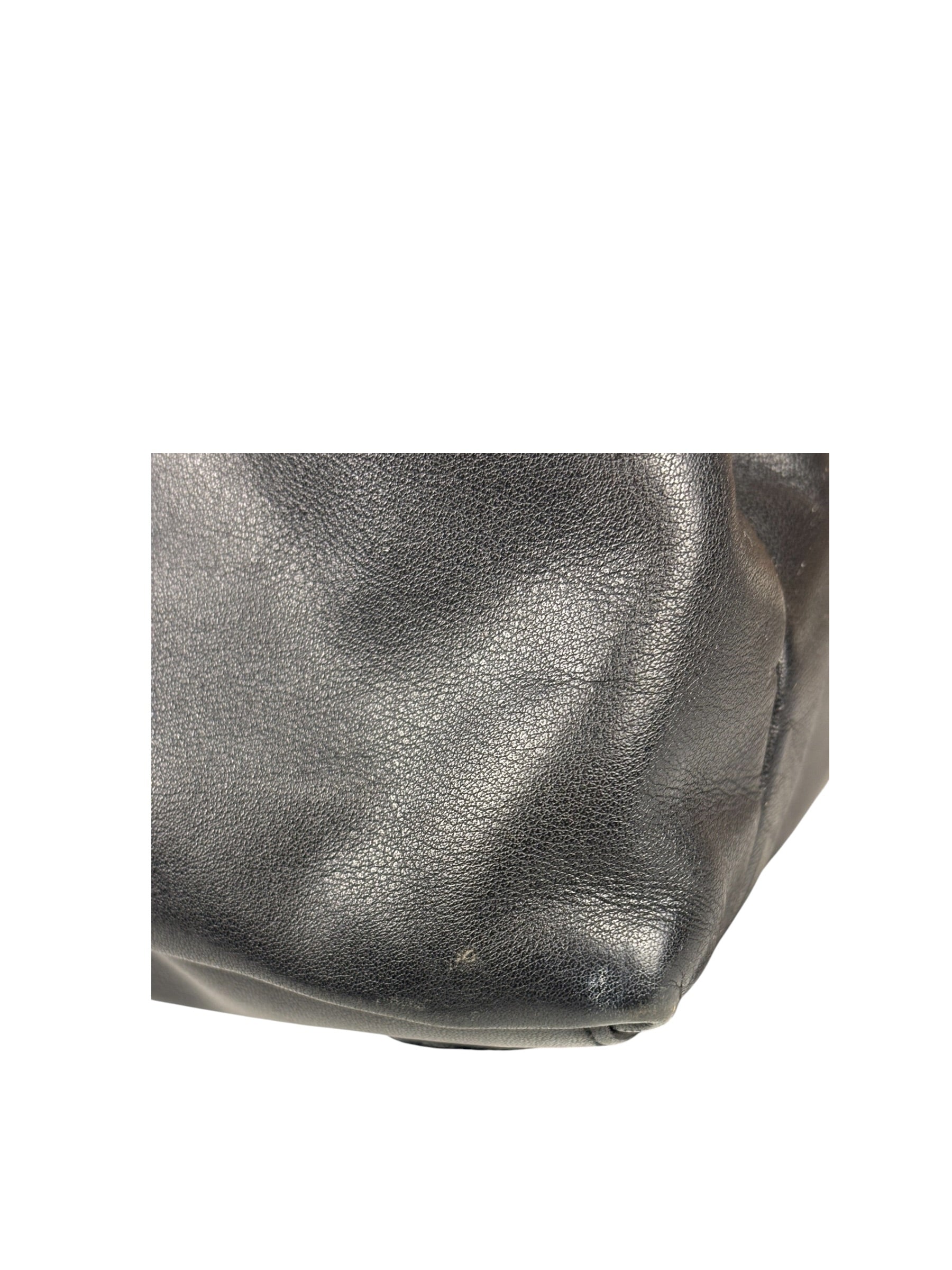 Christian Dior Vintage Black Leather Le Trente Shoulder Bag