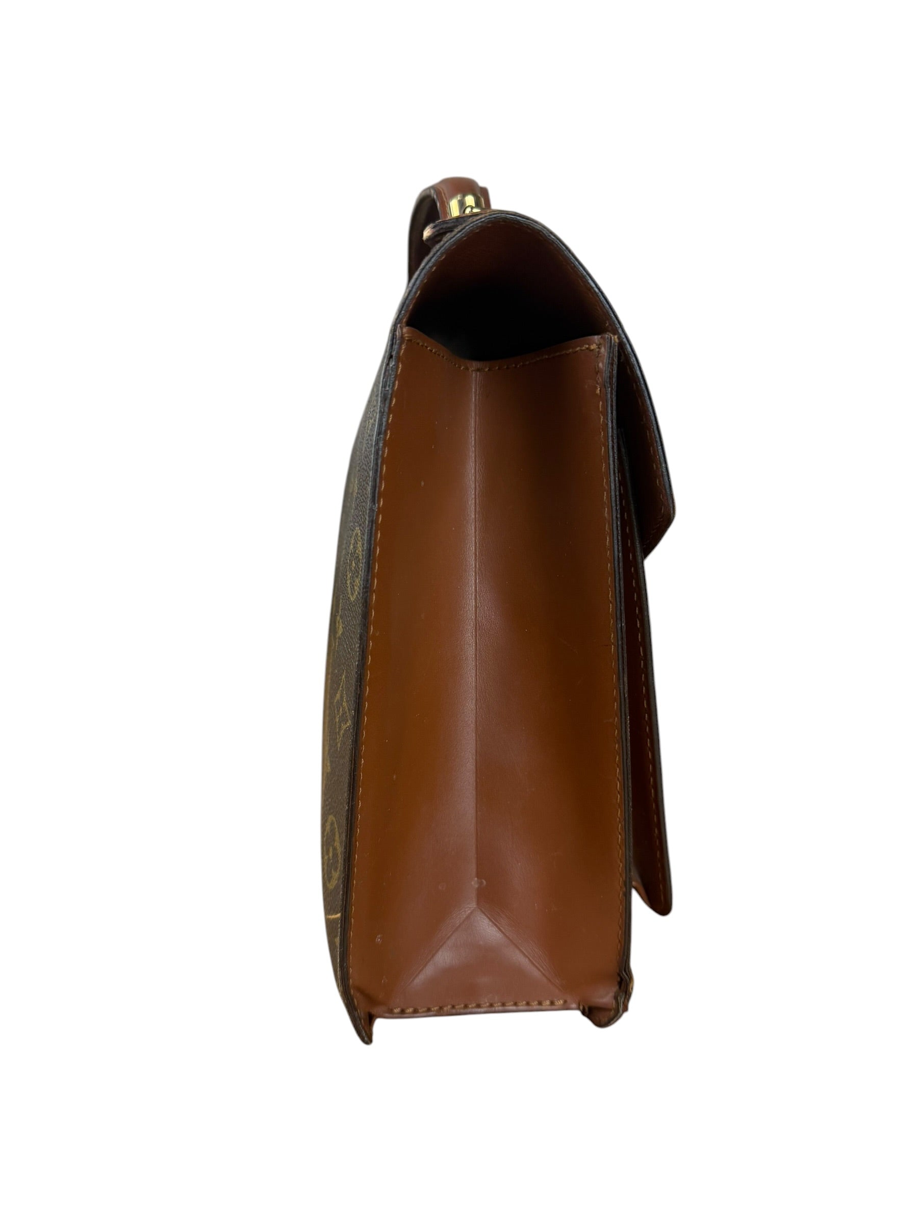 Louis Vuitton Monogram Monceau Lock Shoulder Bag