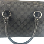 Gucci Black GG Canvas Monogram Hand Bag
