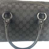 Gucci Black GG Canvas Monogram Hand Bag