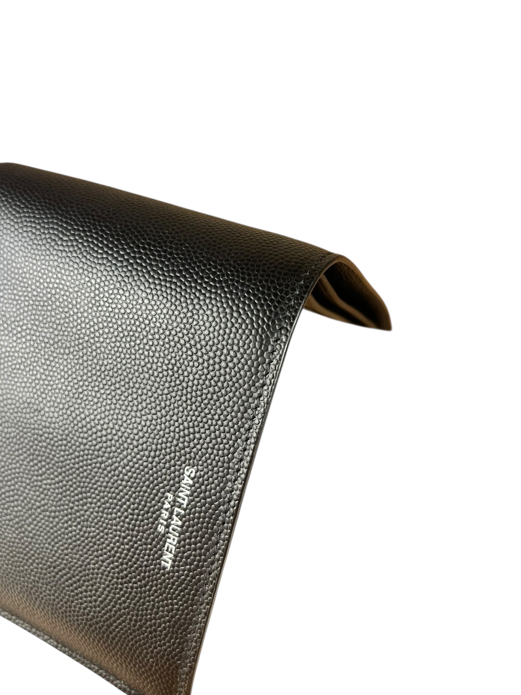Yves Saint Laurent Leather Bi-Fold Wallet Black