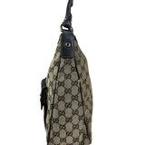 Gucci Vintage Brown Canvas GG Shoulder Bag