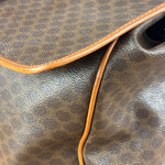 Celine Vintage Macadam Coated Canvas Weekender Travel Bag