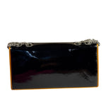 Chanel Black Patent Orange Trim 2.55 Flap 2009