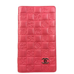 Chanel Pink Quilted Leather Lucky Symbols Long Wallet 2004