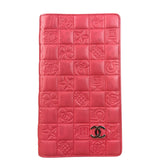 Chanel Pink Quilted Leather Lucky Symbols Long Wallet 2004