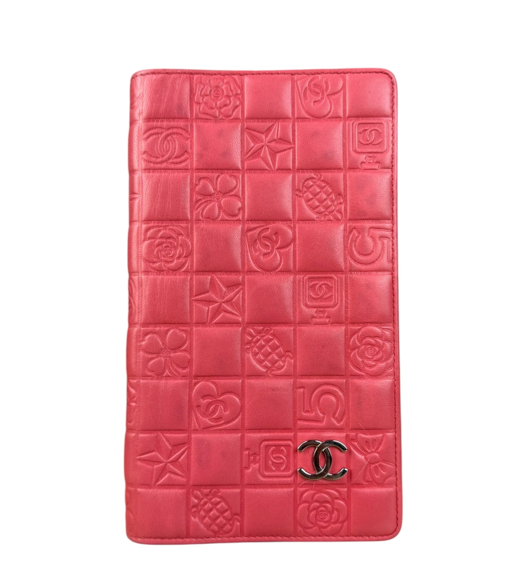 Chanel Pink Quilted Leather Lucky Symbols Long Wallet 2004