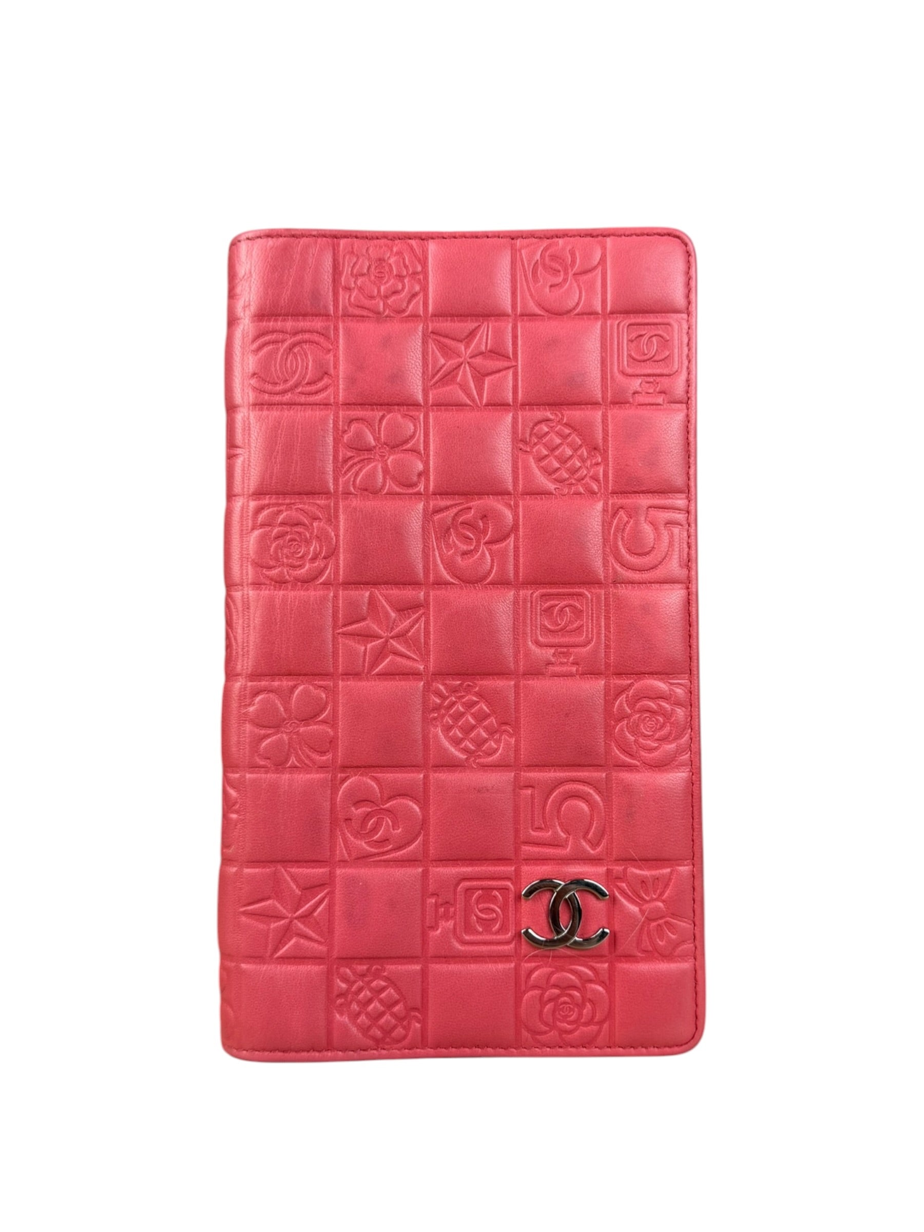 Chanel Pink Quilted Leather Lucky Symbols Long Wallet 2004
