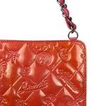 Chanel Orange Patent Lucky Symbols Pochette 2009