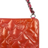 Chanel Orange Patent Lucky Symbols Pochette 2009