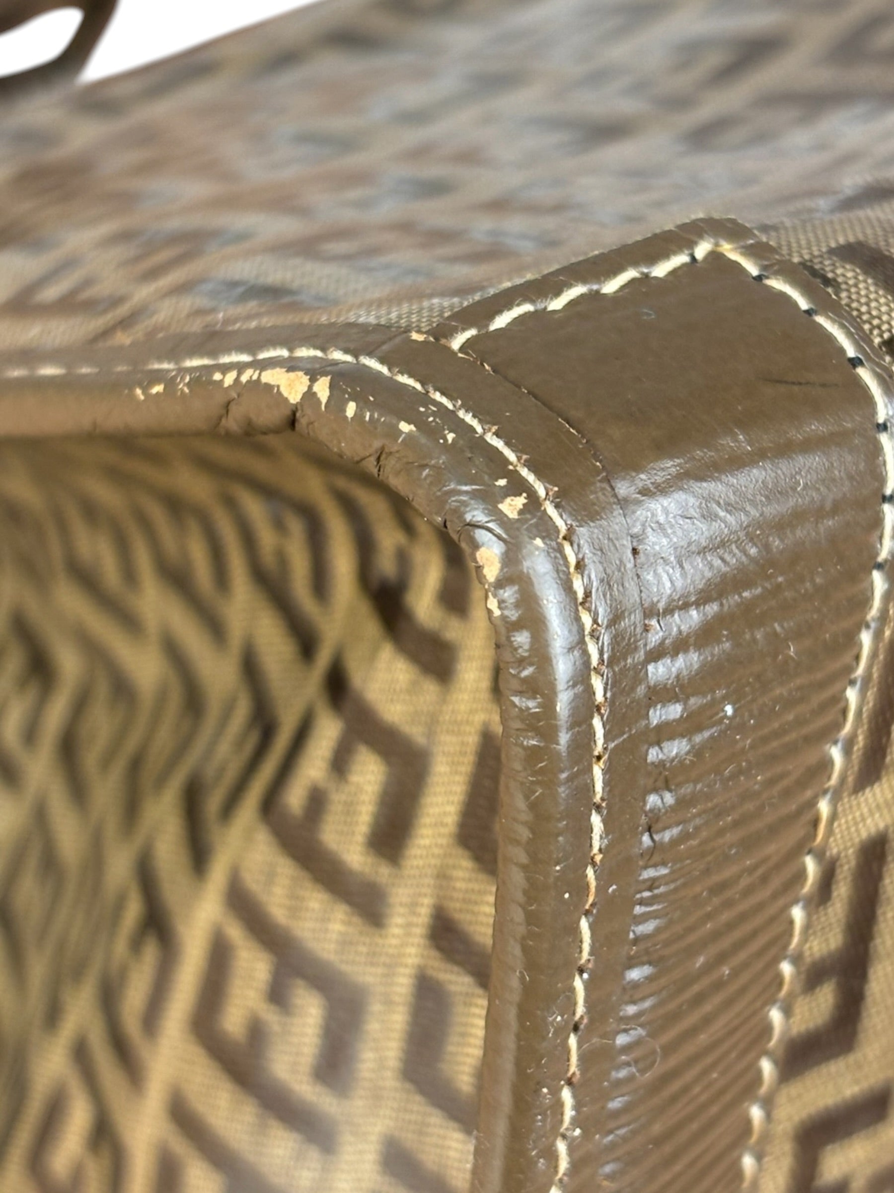 Fendi Brown PVC FF Zucchino Tote Bag
