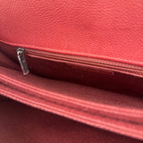 Chanel Red Caviar Leather Maxi Chain Flap Bag 2014