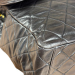 Chanel Vintage Brown Leather Jumbo Flap Bag