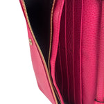 Gucci Pink Leather Swing Wallet/Pochette