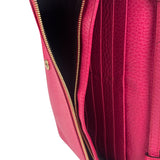 Gucci Pink Leather Swing Wallet/Pochette