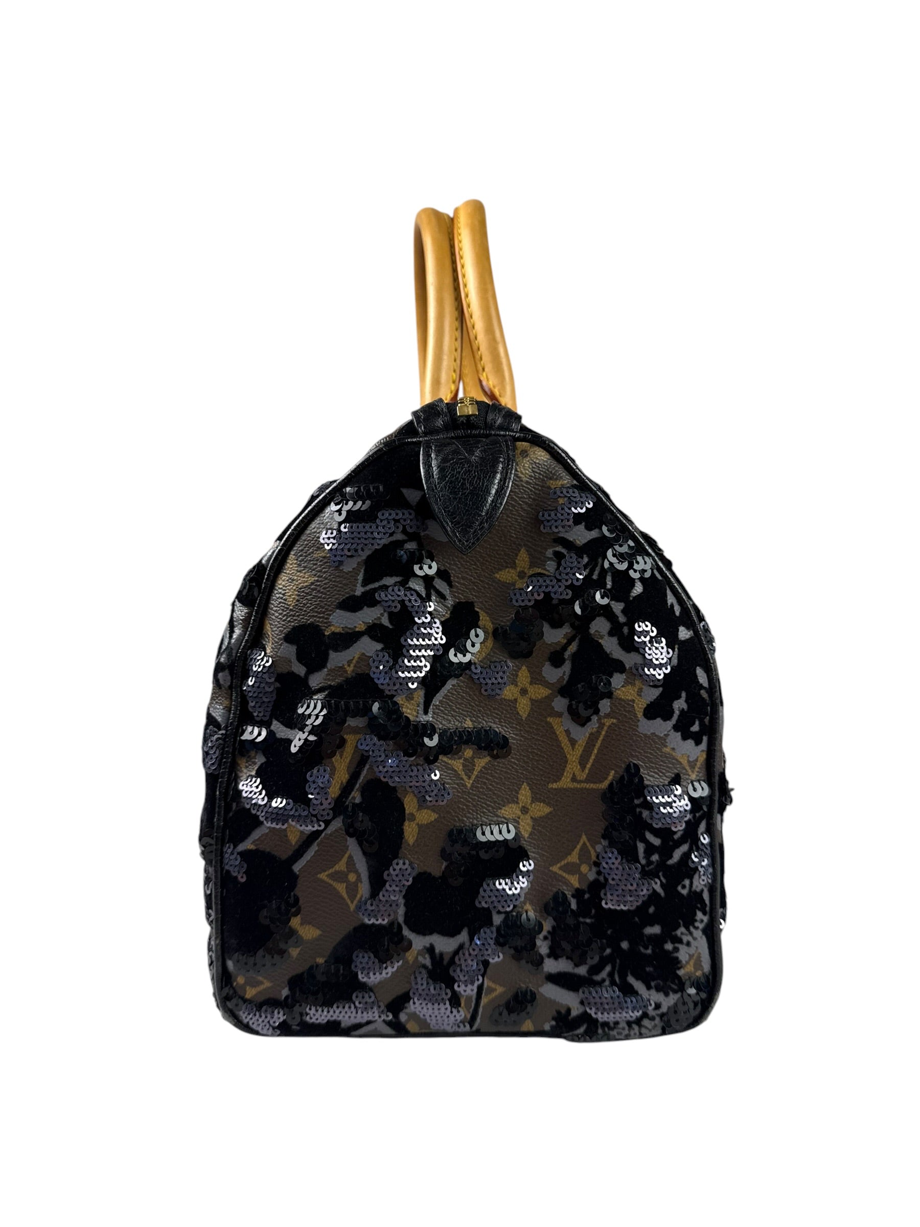 Louis Vuitton Limited-Edition Monogram Fleur De Jais Speedy 30