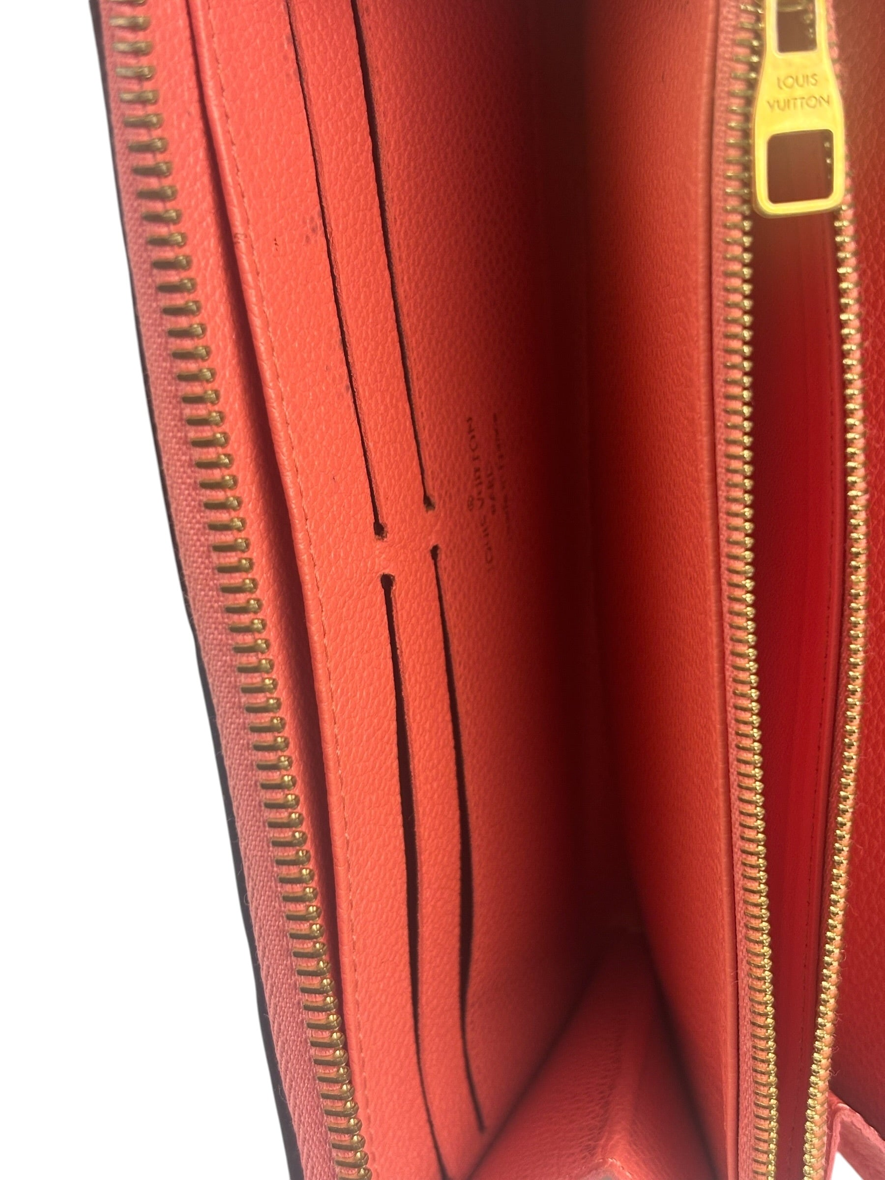 Louis Vuitton Pink Empreinte Leather Long Wallet