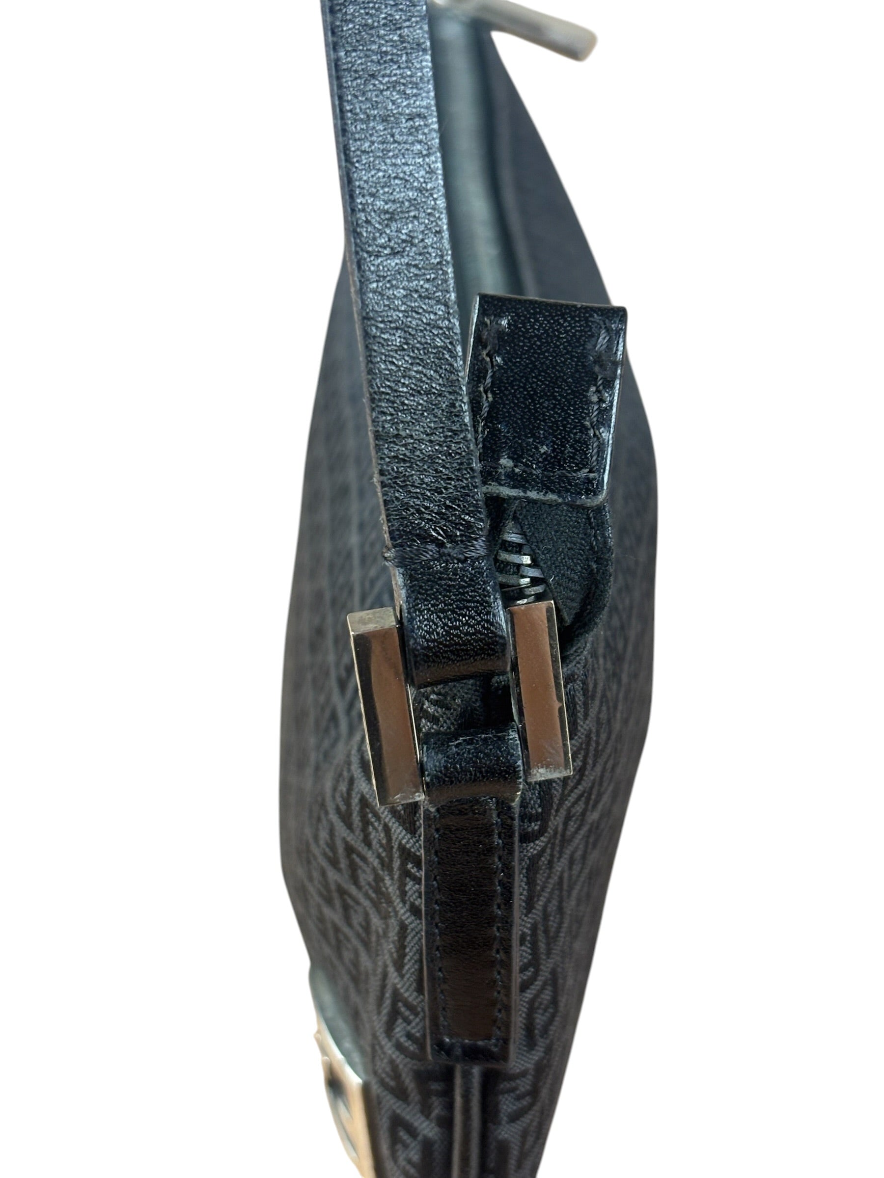 Fendi Vintage Black FF Print Pochette